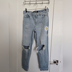 Express High Rise Girlfriend Jeans Size 2P